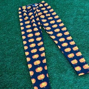 Women’s POOF New York Jack O Lantern Print fleece  Leggings